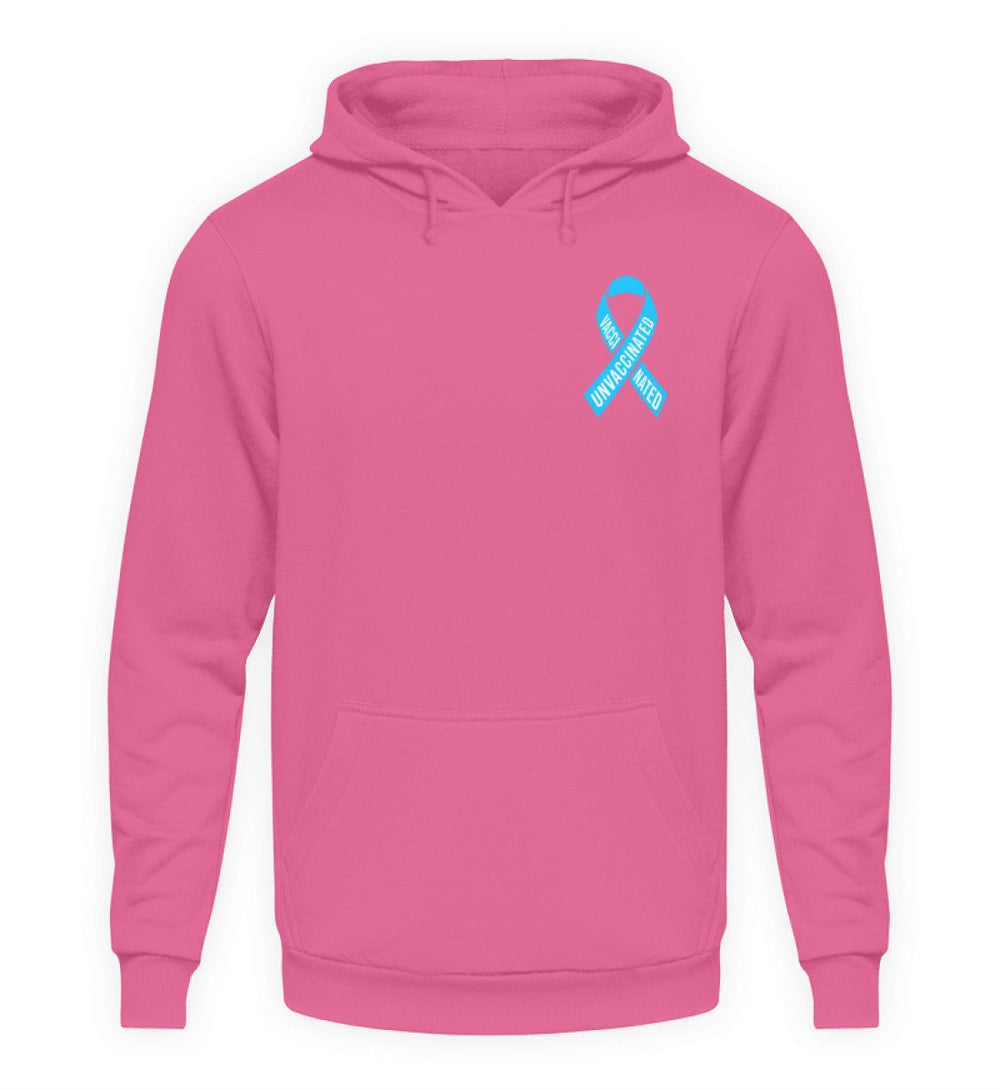 SPASSKULTUR HOODIE MÄDELS • SOLISCHLEIFE / SOLIDARITY RIBBON VAXXINATED UNVAXXINATED-HARLEKINSHOP