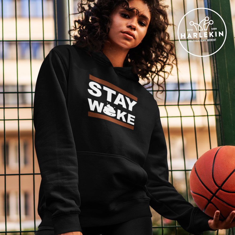 SPASSKULTUR HOODIE MÄDELS • STAY WOKE-HARLEKINSHOP