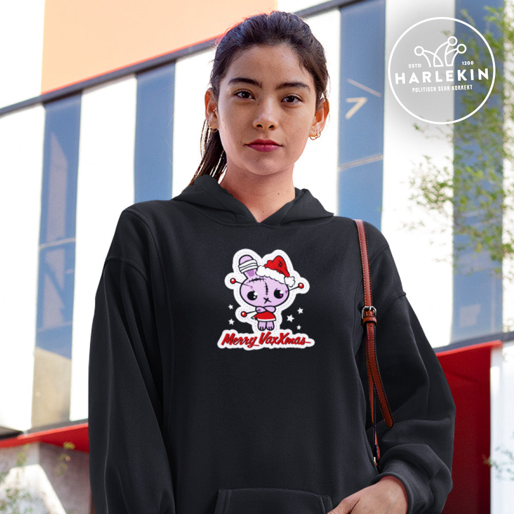 SPASSKULTUR HOODIEKLEID MÄDELS • MERRY VAXXMAS-HARLEKINSHOP
