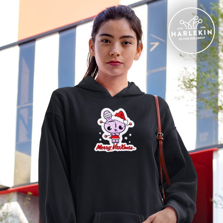 SPASSKULTUR HOODIEKLEID MÄDELS • MERRY VAXXMAS-HARLEKINSHOP
