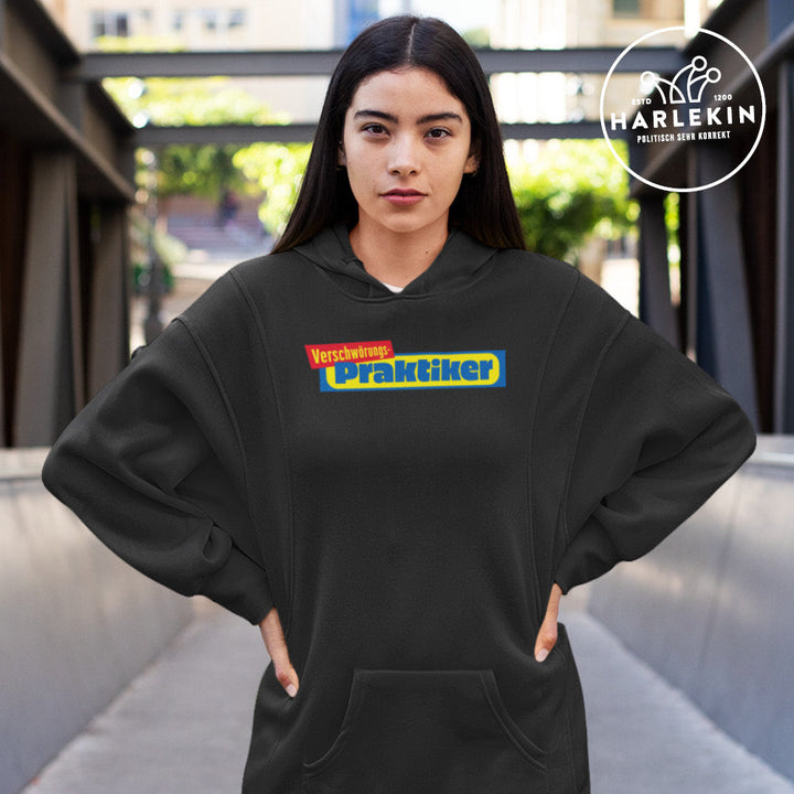 SPASSKULTUR HOODIEKLEID MÄDELS • VERSCHWÖRUNGS-PRAKTIKER-HARLEKINSHOP