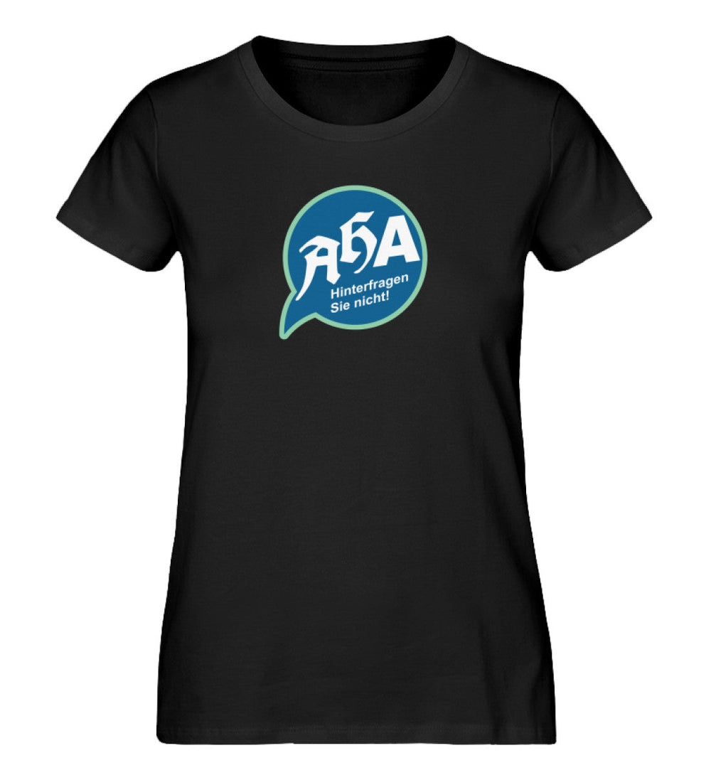 SPASSKULTUR ORGANIC SHIRT MÄDELS • AHA / HINTERFRAGEN SIE NICHT-HARLEKINSHOP