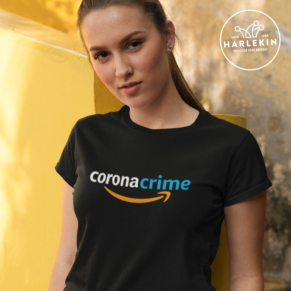 SPASSKULTUR ORGANIC SHIRT MÄDELS • CORONA CRIME - DUNKEL-HARLEKINSHOP