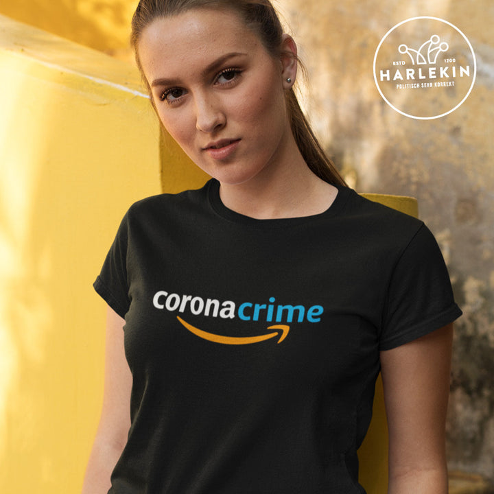 SPASSKULTUR ORGANIC SHIRT MÄDELS • CORONA CRIME - DUNKEL-HARLEKINSHOP