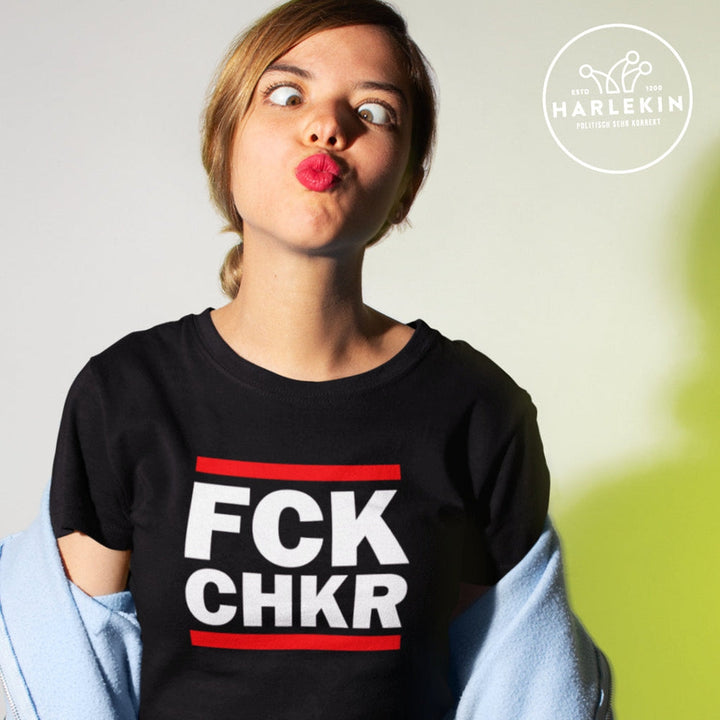 SPASSKULTUR ORGANIC SHIRT MÄDELS • FCK CHKR FAKTENCHECKER-HARLEKINSHOP