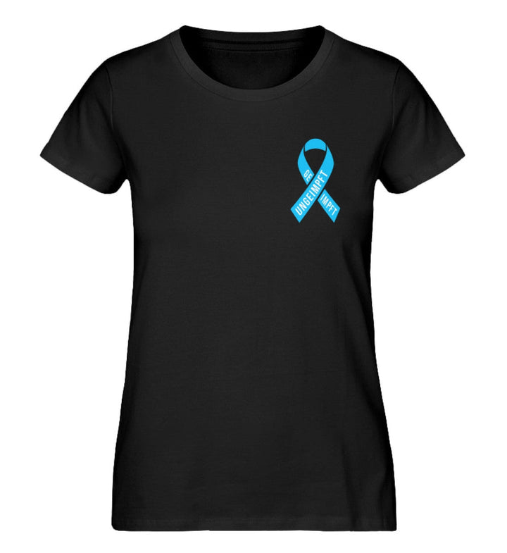 SPASSKULTUR ORGANIC SHIRT MÄDELS • SOLISCHLEIFE / SOLIDARITY RIBBON GEIMPFT UNGEIMPFT-HARLEKINSHOP