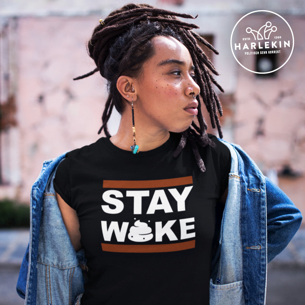 SPASSKULTUR ORGANIC SHIRT MÄDELS • STAY WOKE-HARLEKINSHOP