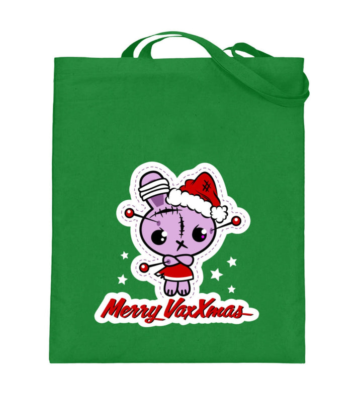 SPASSKULTUR STOFFTASCHE • MERRY VAXXMAS-HARLEKINSHOP