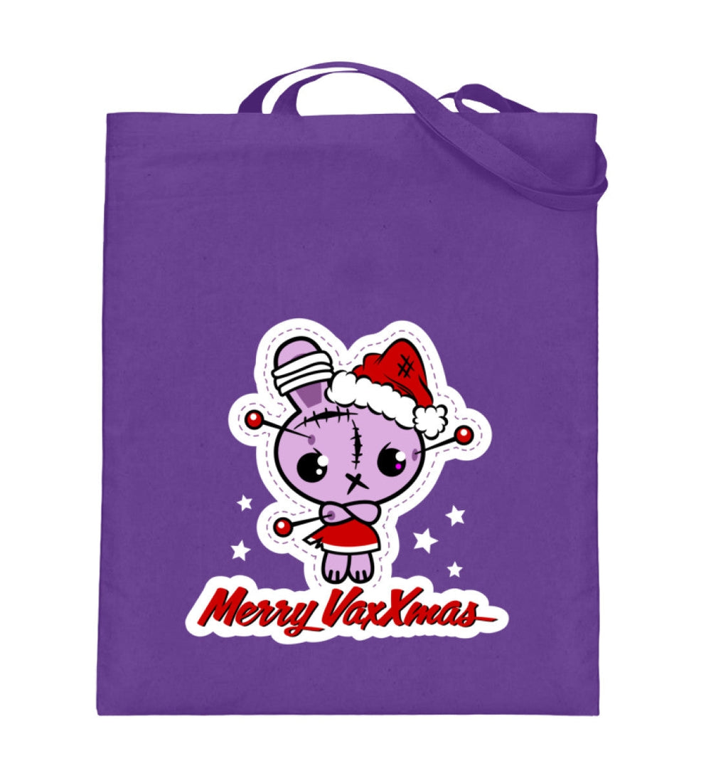 SPASSKULTUR STOFFTASCHE • MERRY VAXXMAS-HARLEKINSHOP