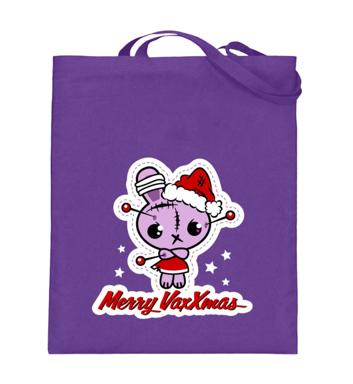 SPASSKULTUR STOFFTASCHE • MERRY VAXXMAS-HARLEKINSHOP