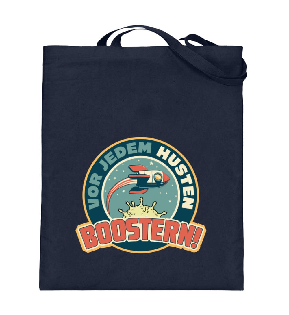 SPASSKULTUR STOFFTASCHE • VOR JEDEM HUSTEN BOOSTERN-HARLEKINSHOP