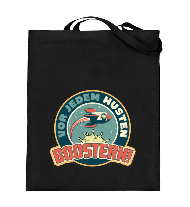 SPASSKULTUR STOFFTASCHE • VOR JEDEM HUSTEN BOOSTERN-HARLEKINSHOP