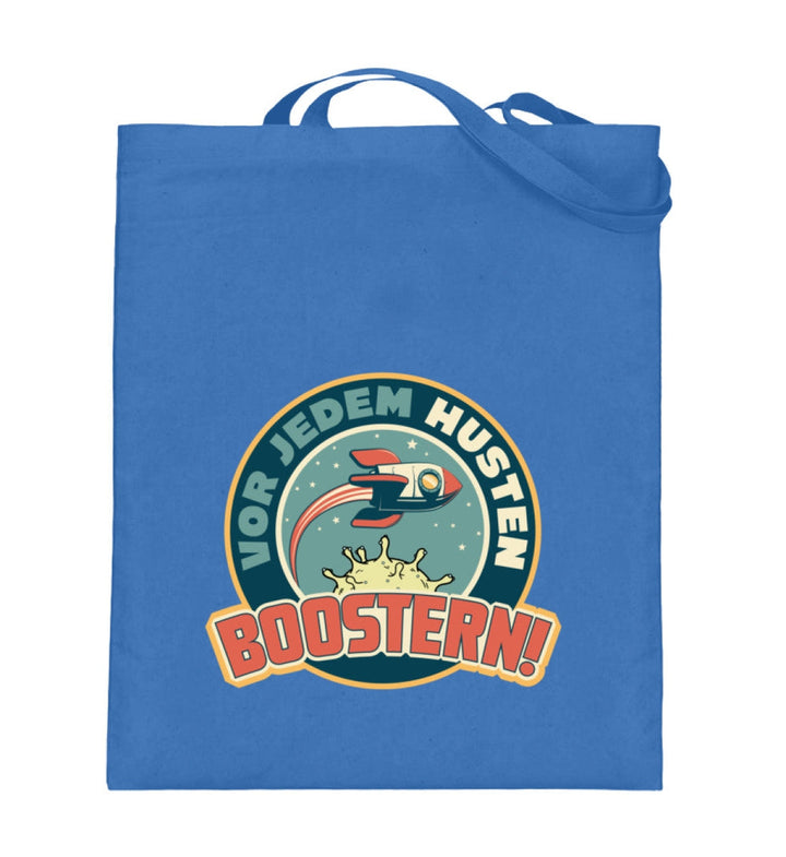 SPASSKULTUR STOFFTASCHE • VOR JEDEM HUSTEN BOOSTERN-HARLEKINSHOP
