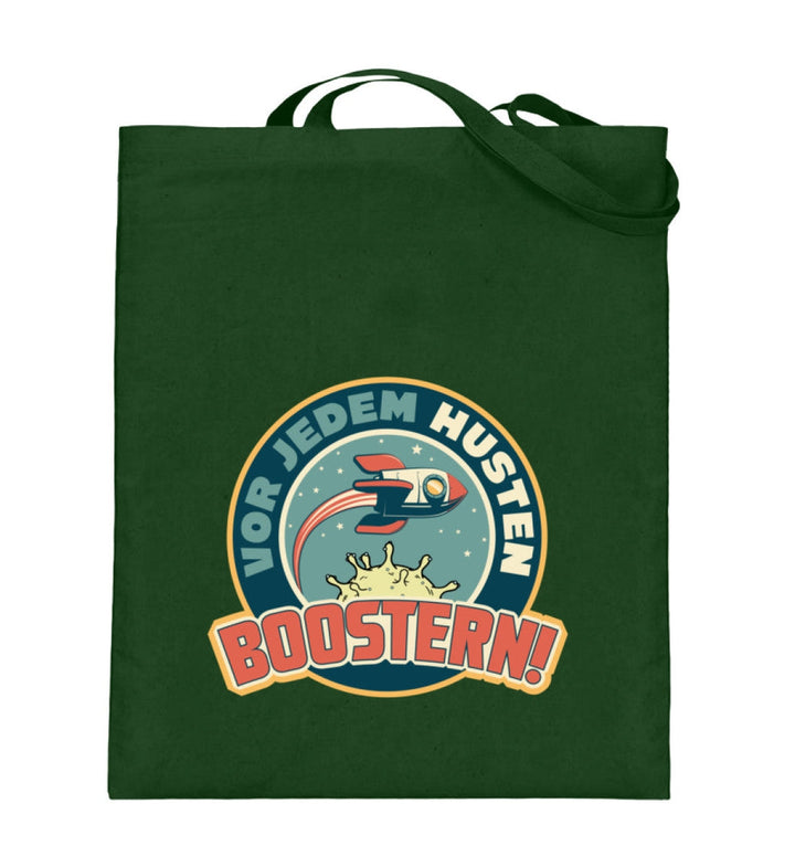 SPASSKULTUR STOFFTASCHE • VOR JEDEM HUSTEN BOOSTERN-HARLEKINSHOP