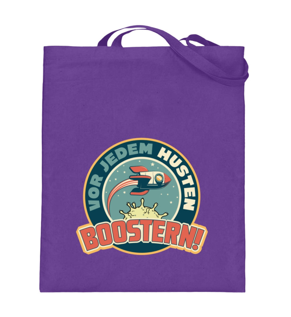 SPASSKULTUR STOFFTASCHE • VOR JEDEM HUSTEN BOOSTERN-HARLEKINSHOP