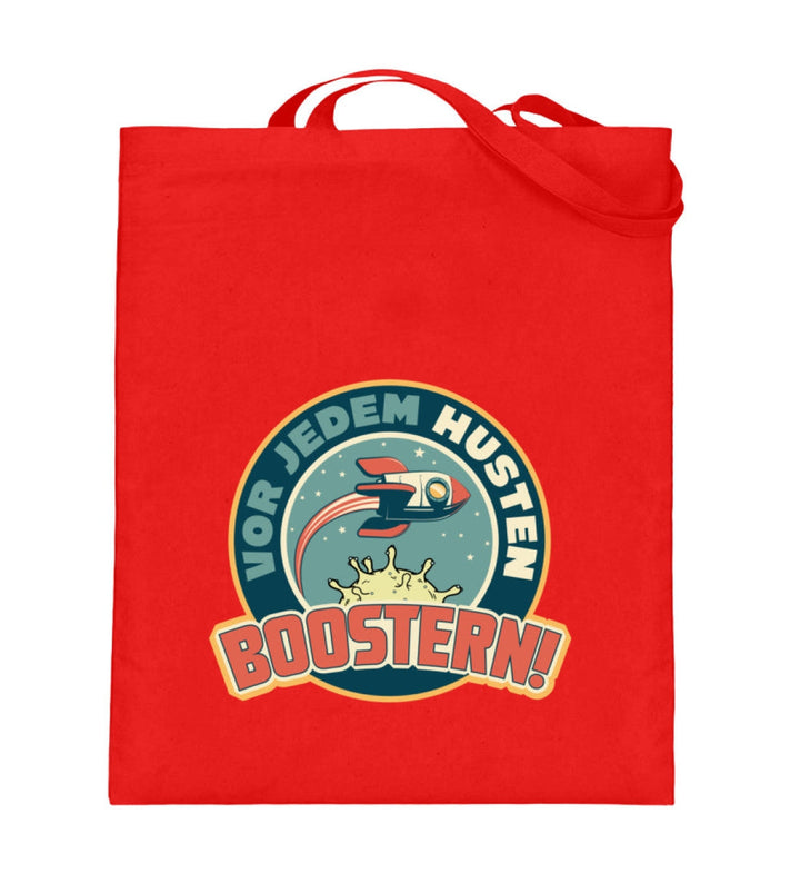 SPASSKULTUR STOFFTASCHE • VOR JEDEM HUSTEN BOOSTERN-HARLEKINSHOP
