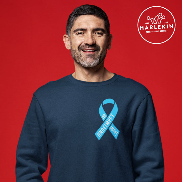 SPASSKULTUR SWEATER BUBEN • SOLISCHLEIFE / SOLIDARITY RIBBON GEIMPFT UNGEIMPFT-HARLEKINSHOP