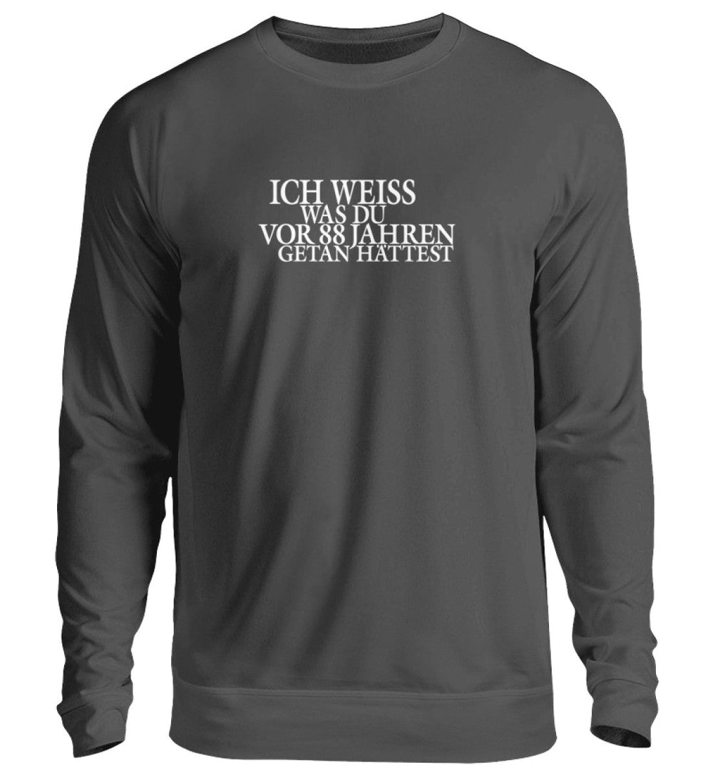 SPASSKULTUR SWEATER MÄDELS • ICH WEISS WAS DU VOR 88 JAHREN GETAN HÄTTEST-HARLEKINSHOP