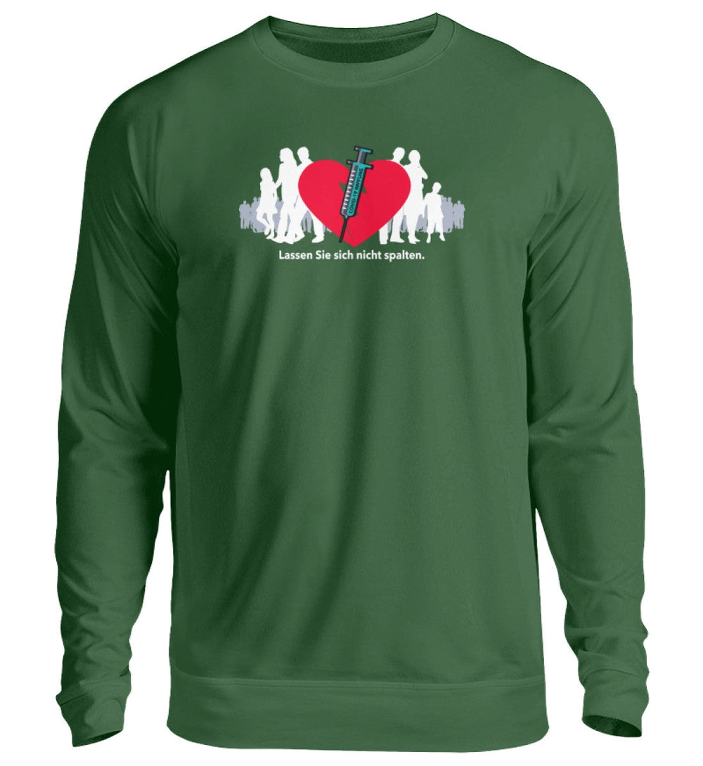 SPASSKULTUR SWEATER MÄDELS • LASSEN SIE SICH NICHT SPALTEN - dunkel-HARLEKINSHOP