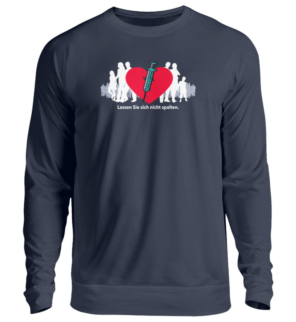 SPASSKULTUR SWEATER MÄDELS • LASSEN SIE SICH NICHT SPALTEN - dunkel-HARLEKINSHOP