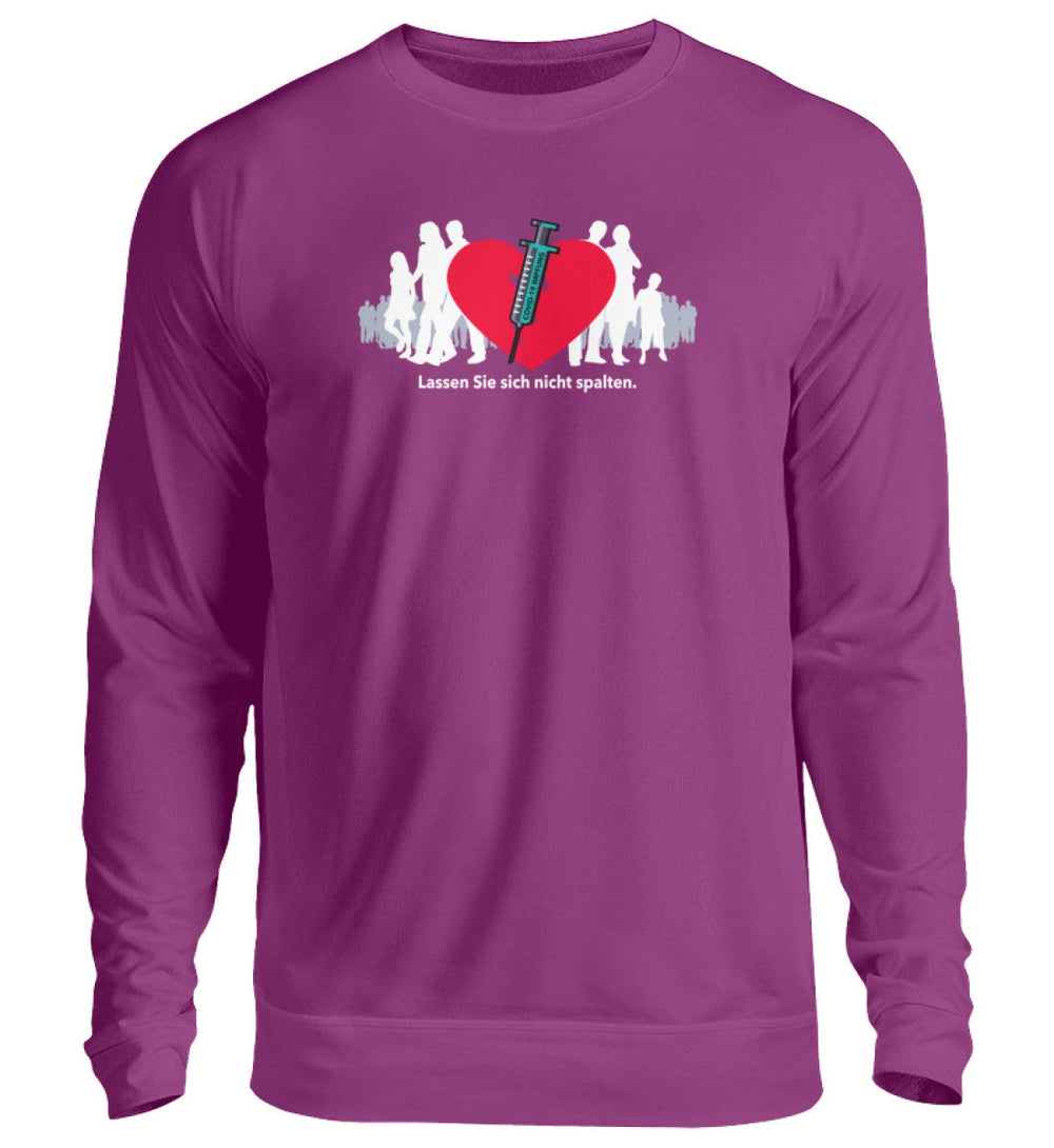 SPASSKULTUR SWEATER MÄDELS • LASSEN SIE SICH NICHT SPALTEN - dunkel-HARLEKINSHOP