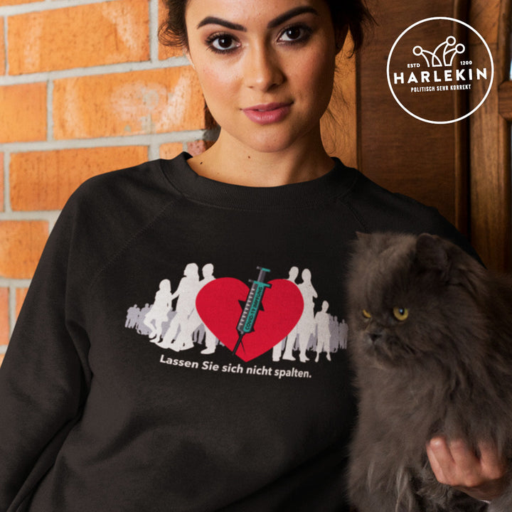 SPASSKULTUR SWEATER MÄDELS • LASSEN SIE SICH NICHT SPALTEN - dunkel-HARLEKINSHOP