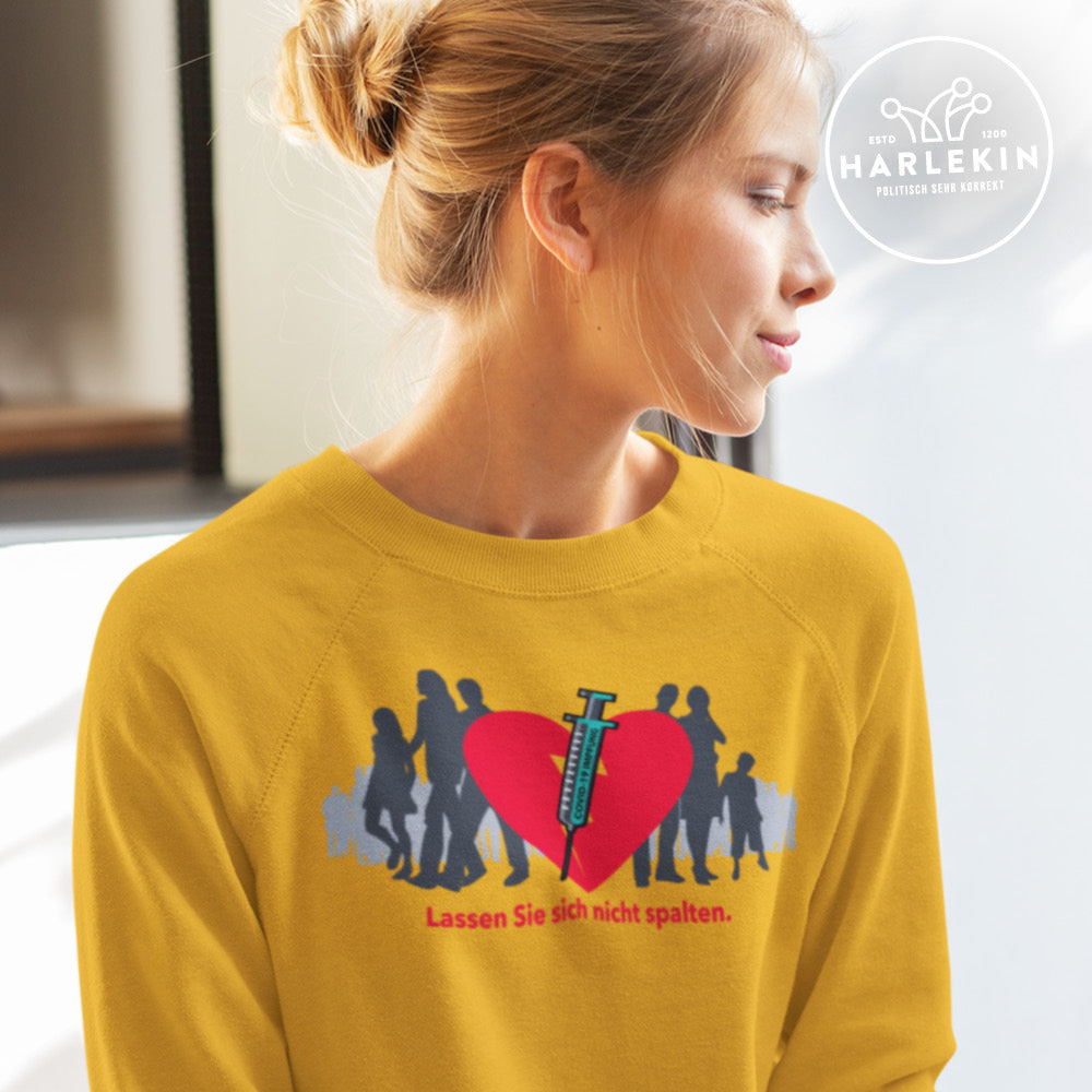 SPASSKULTUR SWEATER MÄDELS • LASSEN SIE SICH NICHT SPALTEN - hell-HARLEKINSHOP