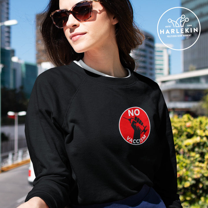 SPASSKULTUR SWEATER MÄDELS • NO VACCISM-HARLEKINSHOP