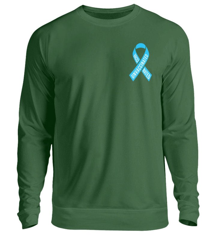 SPASSKULTUR SWEATER MÄDELS • SOLISCHLEIFE / SOLIDARITY RIBBON VAXXINATED UNVAXXINATED-HARLEKINSHOP