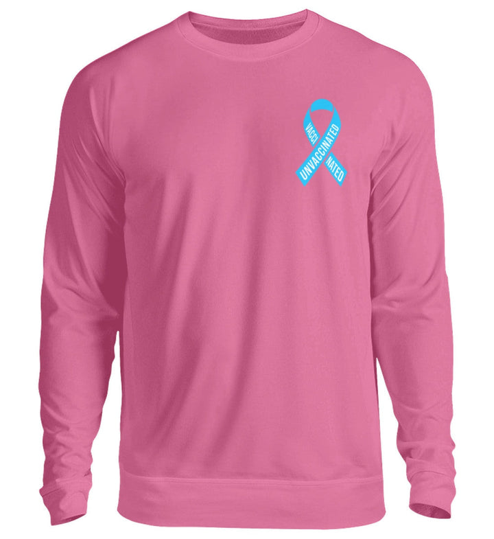 SPASSKULTUR SWEATER MÄDELS • SOLISCHLEIFE / SOLIDARITY RIBBON VAXXINATED UNVAXXINATED-HARLEKINSHOP