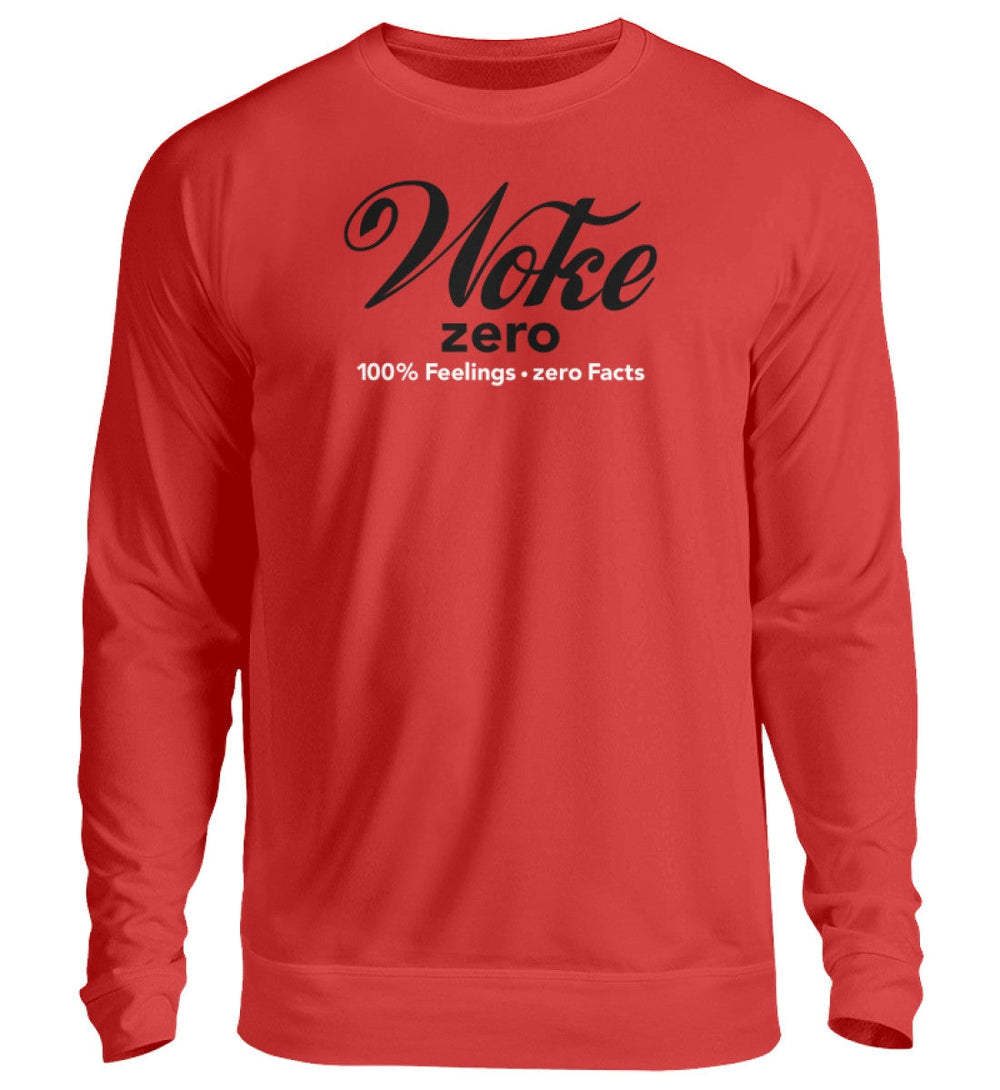 SPASSKULTUR SWEATER MÄDELS • WOKE ZERO - ROT-HARLEKINSHOP