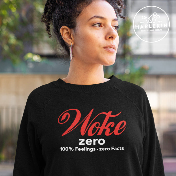 SPASSKULTUR SWEATER MÄDELS • WOKE ZERO - SCHWARZ-HARLEKINSHOP