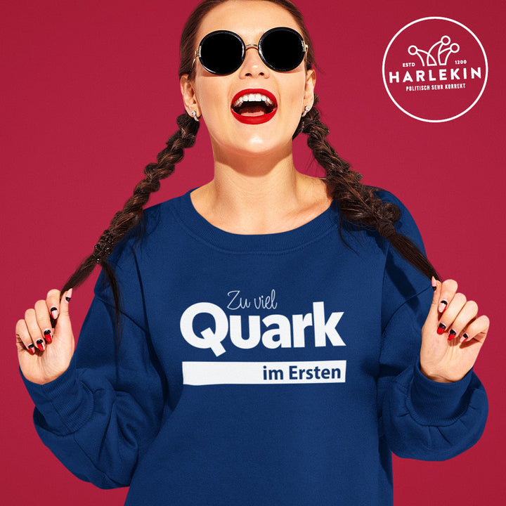 SPASSKULTUR SWEATER MÄDELS • ZU VIEL QUARK IM ERSTEN-HARLEKINSHOP