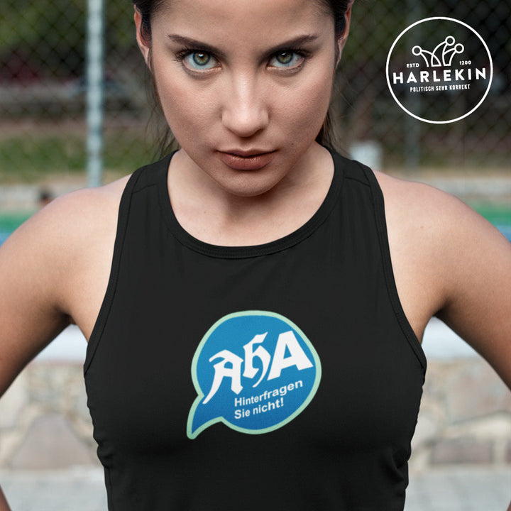 SPASSKULTUR TANK TOP MÄDELS • AHA / HINTERFRAGEN SIE NICHT-HARLEKINSHOP