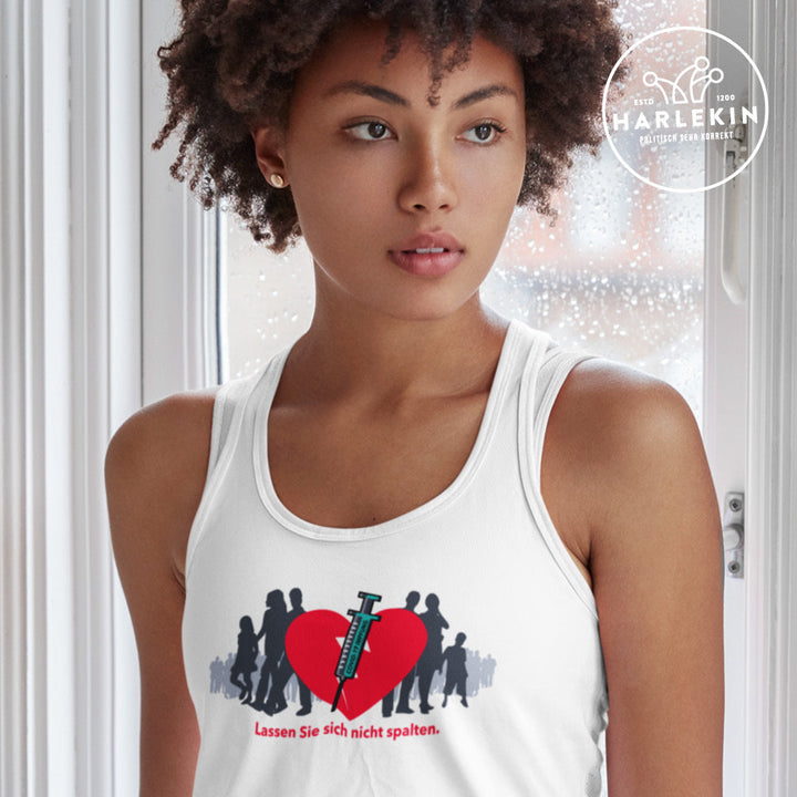 SPASSKULTUR TANK TOP MÄDELS • LASSEN SIE SICH NICHT SPALTEN - HELL-HARLEKINSHOP