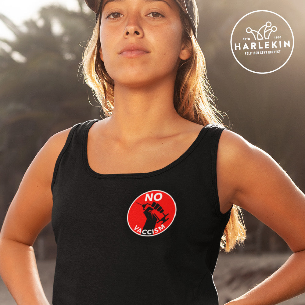 SPASSKULTUR TANK TOP MÄDELS • NO VACCISM-HARLEKINSHOP