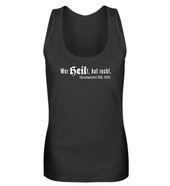 SPASSKULTUR TANK TOP MÄDELS • WER HEILT HAT RECHT-HARLEKINSHOP