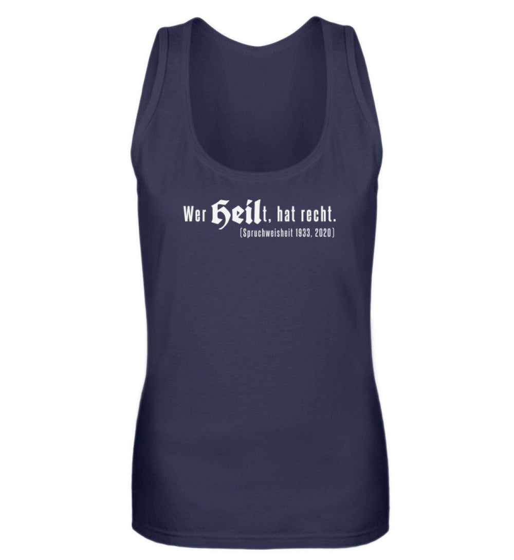 SPASSKULTUR TANK TOP MÄDELS • WER HEILT HAT RECHT-HARLEKINSHOP