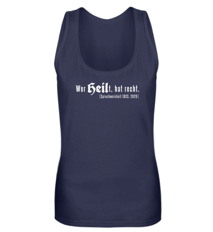 SPASSKULTUR TANK TOP MÄDELS • WER HEILT HAT RECHT-HARLEKINSHOP