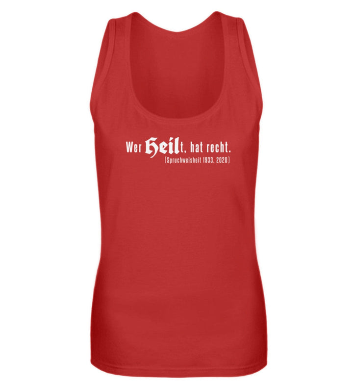 SPASSKULTUR TANK TOP MÄDELS • WER HEILT HAT RECHT-HARLEKINSHOP