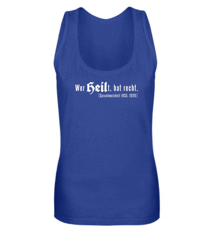 SPASSKULTUR TANK TOP MÄDELS • WER HEILT HAT RECHT-HARLEKINSHOP