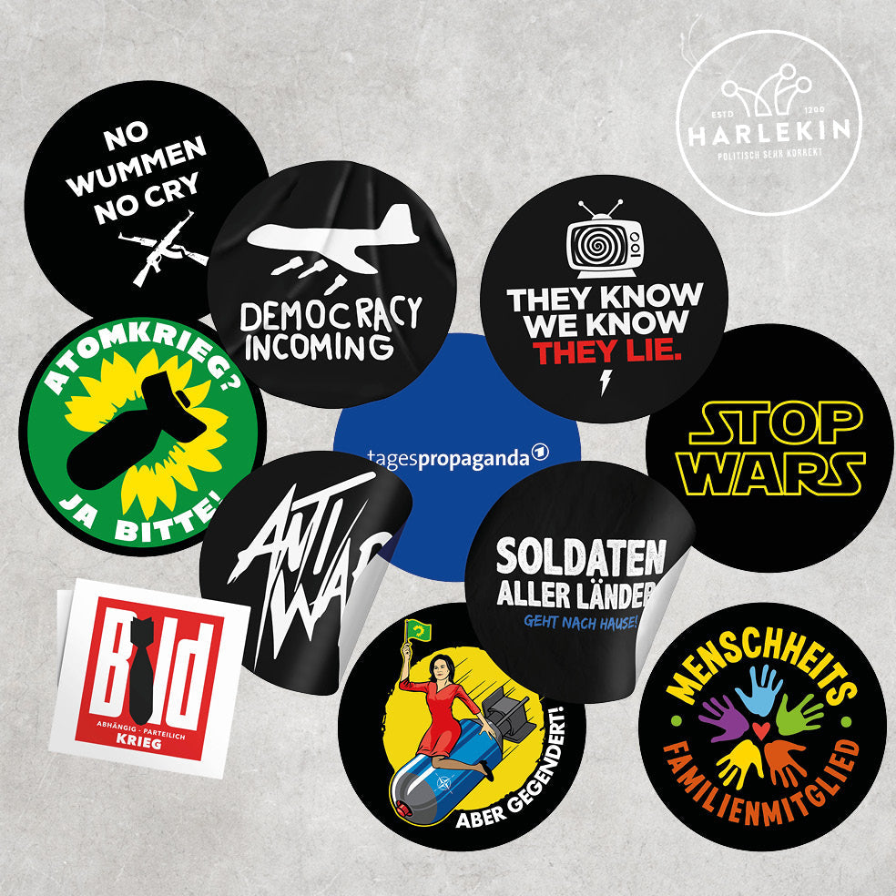 STICKER PACKAGE • FRIEDENSBEWEGT (11 STK.)