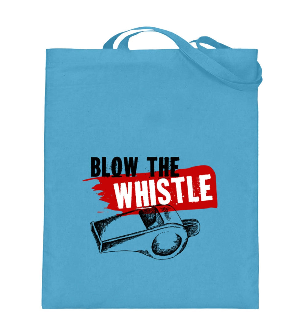STOFFTASCHE • FREE ASSANGE / BLOW THE WHISTLE - HELL-HARLEKINSHOP