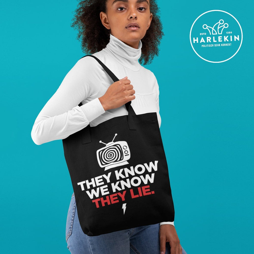 STOFFTASCHE • THEY LIE!-HARLEKINSHOP
