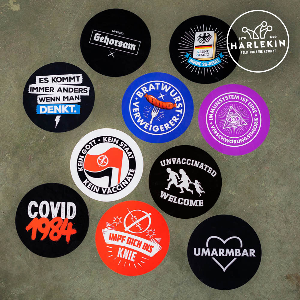 SUBVERSIVES STICKER PACKAGE (10 STK.)-HARLEKINSHOP