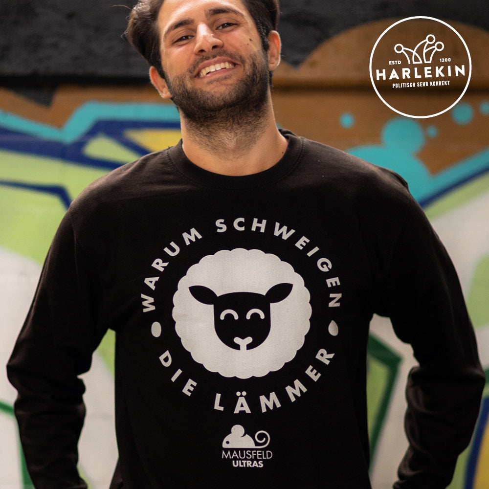 SWEATER BUBEN • MAUSFELD ULTRAS / WARUM SCHWEIGEN DIE LÄMMER - DUNKEL-HARLEKINSHOP