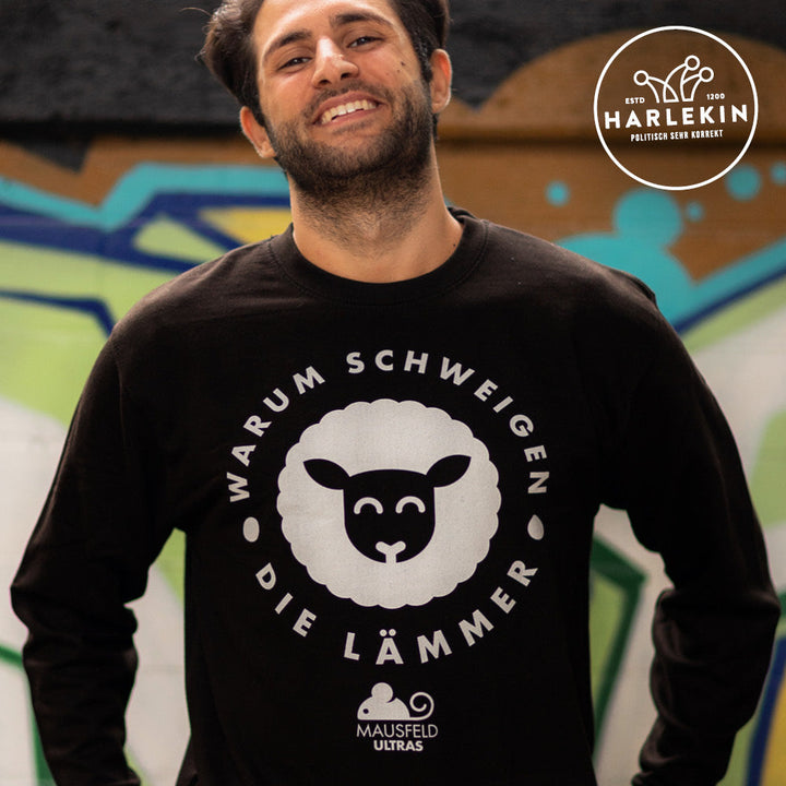 SWEATER BUBEN • MAUSFELD ULTRAS / WARUM SCHWEIGEN DIE LÄMMER - DUNKEL-HARLEKINSHOP