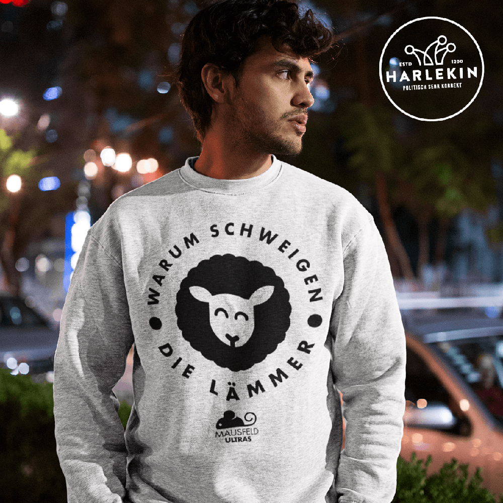 SWEATER BUBEN • MAUSFELD ULTRAS / WARUM SCHWEIGEN DIE LÄMMER - HELL-HARLEKINSHOP