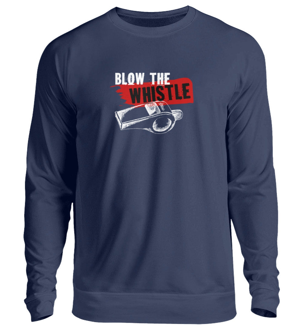 SWEATER MÄDELS • FREE ASSANGE / BLOW THE WHISTLE - DUNKEL-HARLEKINSHOP