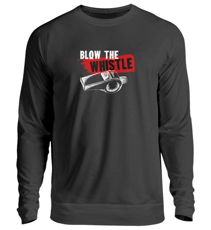 SWEATER MÄDELS • FREE ASSANGE / BLOW THE WHISTLE - DUNKEL-HARLEKINSHOP